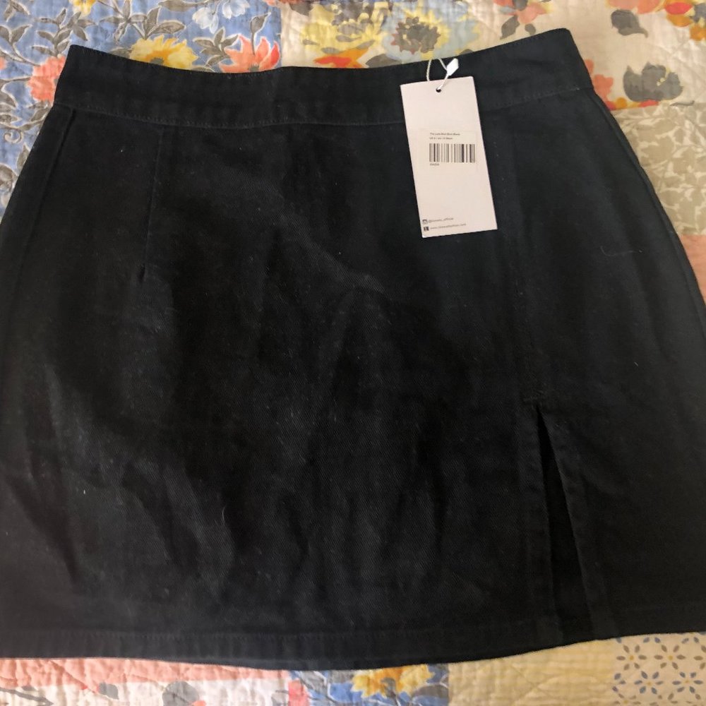 Lioness "The Lola" black denim miniskirt